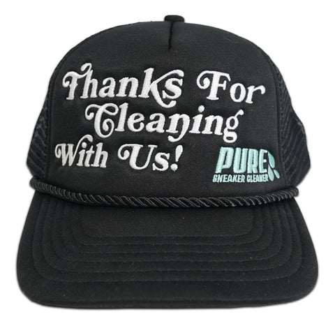 “Thanks For Cleaning With Us” Trucker Hat